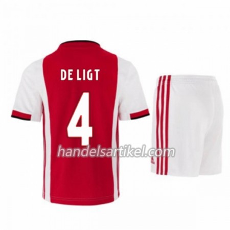 Ajax Amsterdam Matthijs de Ligt 4 Kinder Heim Trikotsatz 2019/20 Kurzarm (+ Kurze Hosen)